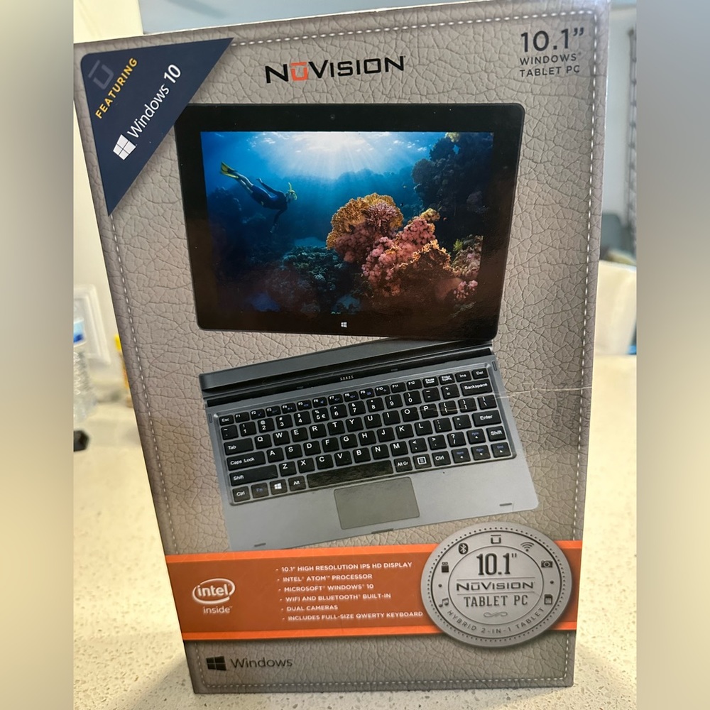 Nu Vision 10.1 Windows tablet PC.